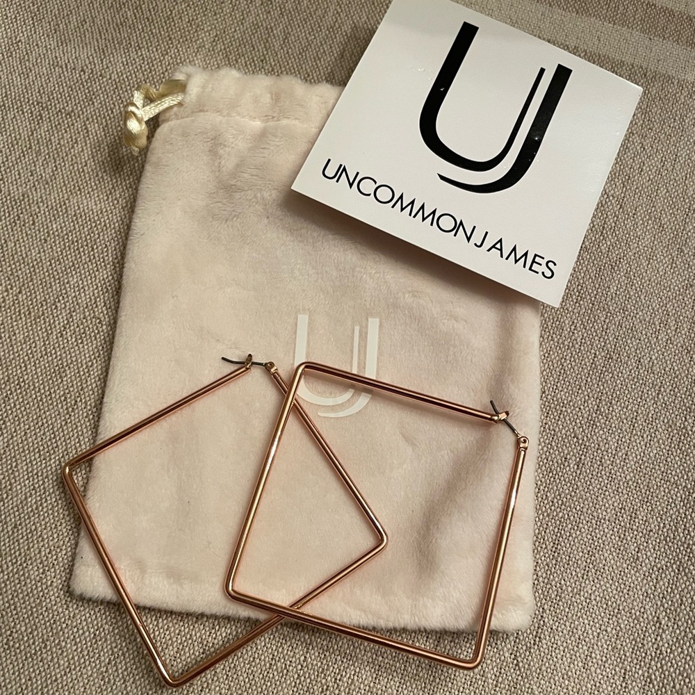 Uncommon James Square Hoop Earrings (RoseGold)
